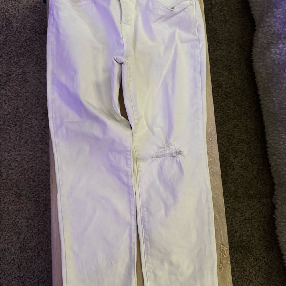 Kut from the Kloth White Cropped Jeans - Picture 3 of 9